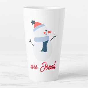 Tasse Latte Notre premier Noël en tant que M. et Mme Newlywa
