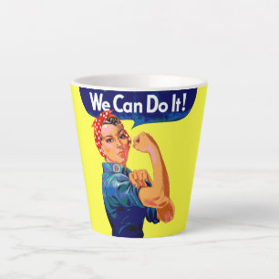 Tasse Latte Nous Pouvons Le Faire - Motivation Pop Art