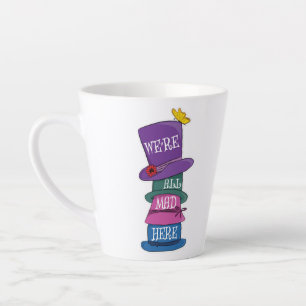Tasse Latte Nous sommes tous fous ici Mad Hatter Alice au pays