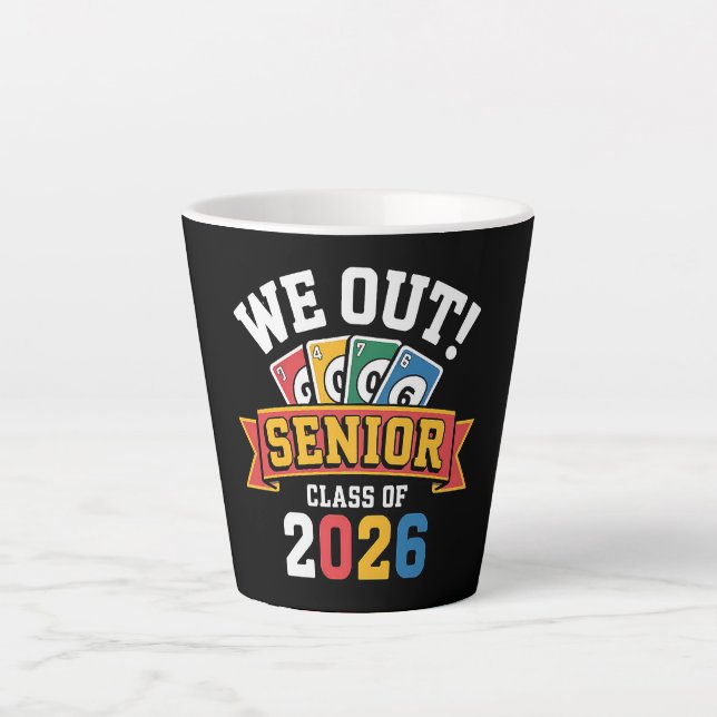Tasse Latte Nous sortons de Terminale 2026 (Devant)