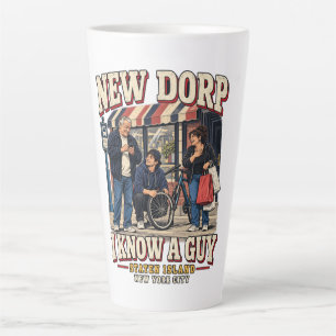 Tasse Latte Nouveau Dorp Staten Island New York City Humour
