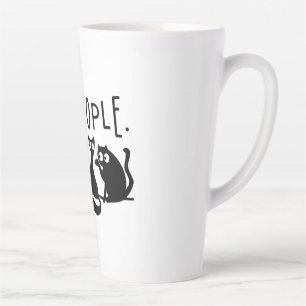 Tasse Latte Nouveaux gens drôle Meowny Chats Noirs