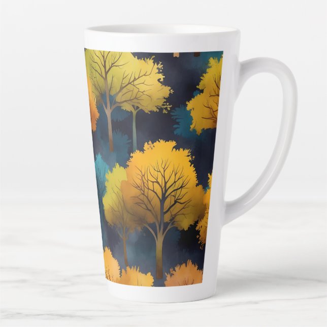 Tasse Latte Novembre automne (Droite)