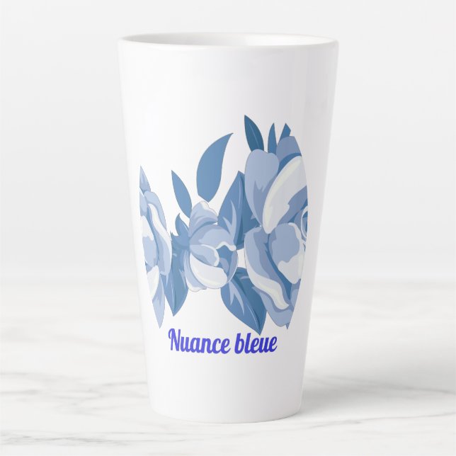 Tasse Latte Nuance bleue (Devant)