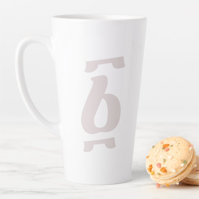 Tasse Latte Numéro éthiopien Un Ahaz Geez (En situation)