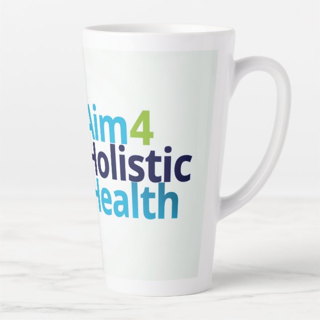 Tasse Latte Objectif pour une santé holistique (Droite)
