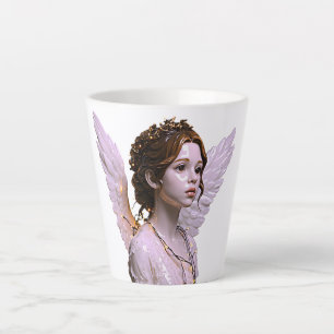 Tasse Latte Œuvre d'art angélique éthérée et rêveuse