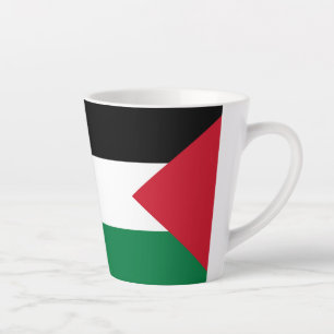 Tasse Latte officiellement le drapeau de l'État de Palestine