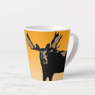 Tasse Latte Oie au coucher du soleil - Art original de la faun
