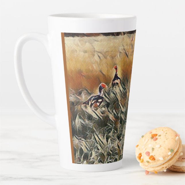 Tasse Latte Oies et canards (En situation)