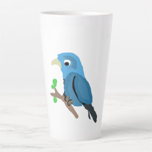 Tasse Latte Oiseau bleu