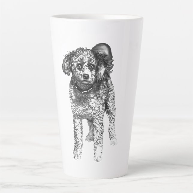 Tasse Latte Ombres Douces d'Hiver (Devant)