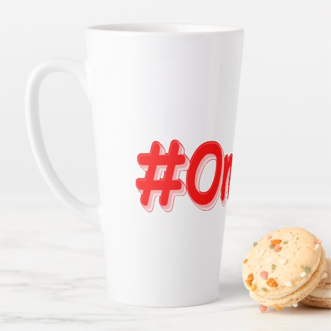 Tasse Latte "#Ontario" Joli design. Commandez dès maintenant  (En situation)