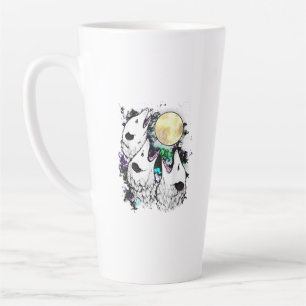 Tasse Latte Opossum Drôle Lune Possum Mignon qui Hurle