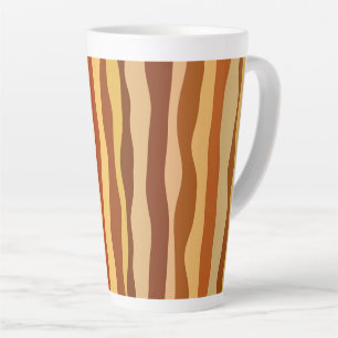 Tasse Latte Or Brun Sienne Orange Brûlé du Lever du Soleil du