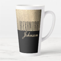 Or jaune et noir Luxe moderne Nom