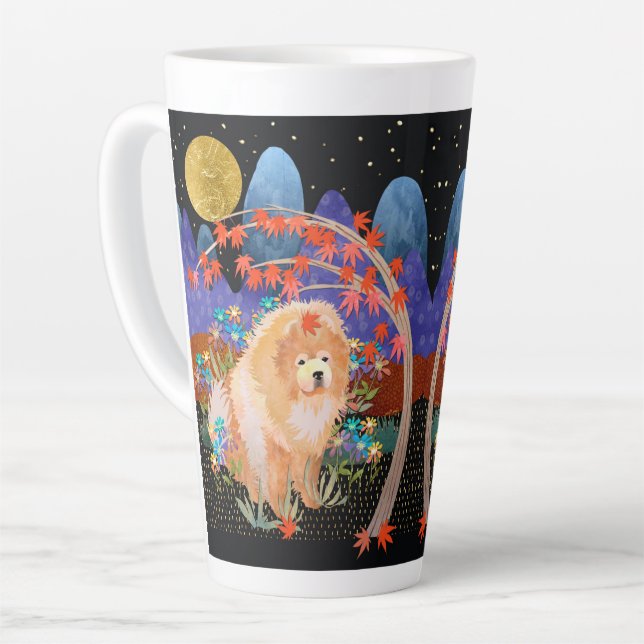 Tasse Latte ORIGAMI AUTOMNE Chow conception de l'enveloppe (Angle gauche)