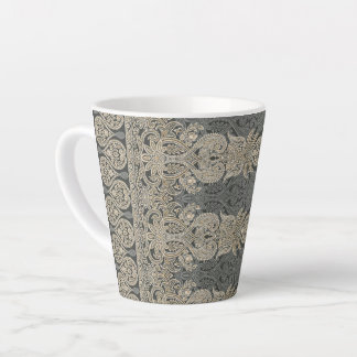 Tasse Latte Ornamental Traditional Paisley design