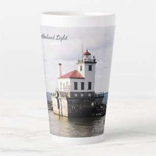 Tasse Latte Oswego West Pierhead Light latte muette