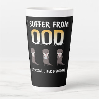 Tasse Latte Otter Gift | Trouble Obsessionnel de Otter
