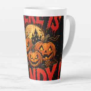 Tasse Latte Où est mon T-Shirt de pumpkin Halloween Candy Sp
