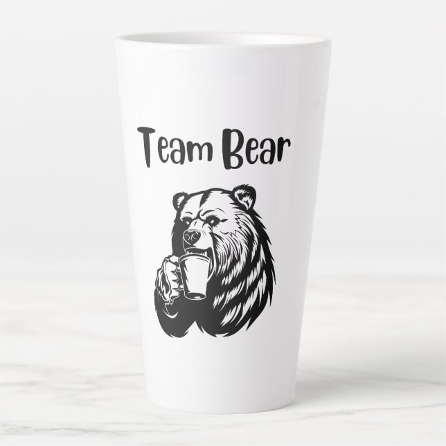 Tasse Latte Ours d'équipe (Devant)