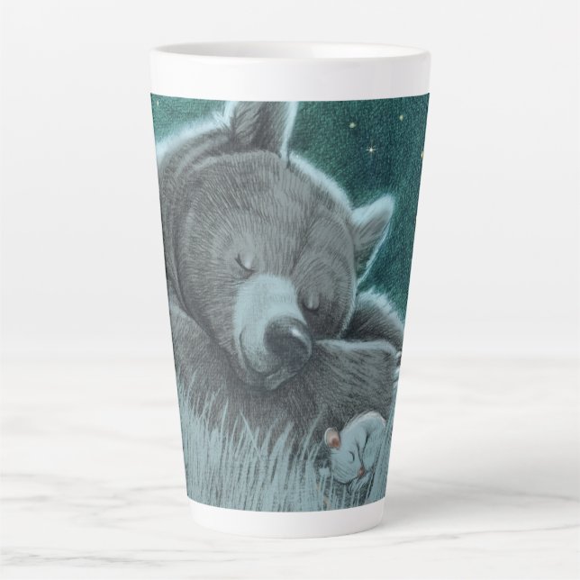 Tasse Latte Ours et souris en latte (Devant)