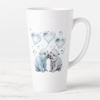Tasse Latte Ours polaires mignons