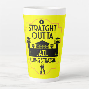 Tasse Latte Out Of Jail Prison Release Gift Two-Tone Coffee Mu