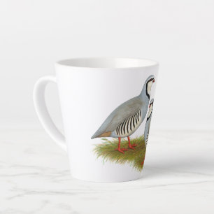 Tasse Latte Paire de perdrix de Chukar