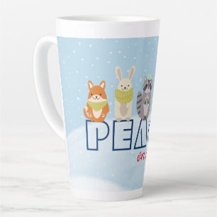 Tasse Latte Paix sur Terre Animaux des bois