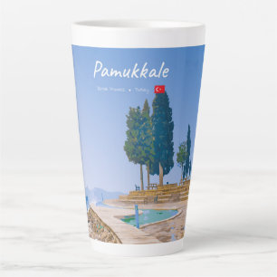 Tasse Latte Pamukkale, Turquie - Grandes piscines thermales