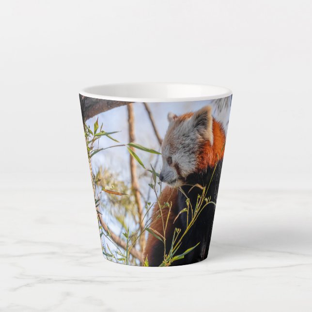 Tasse Latte Panda rouge (Devant)