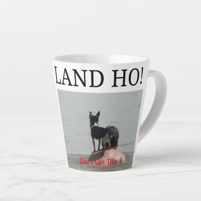 Tasse Latte Papa a cette dernière coupe (Angle droit)