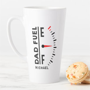 Tasse Latte Papa Carburant Funny Fête des pères Anniversaire P