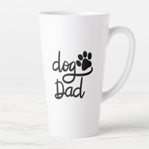 Tasse Latte Papa Chien Drôle Empreinte de Patte de Chien