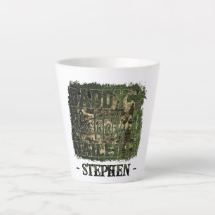 Tasse Latte Papa, la vie. Totalement cloué - Camouflage