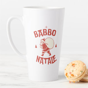 Tasse Latte Papa Noël Italien Santa mignon Kawaii Joyeux Noël