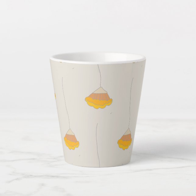 Tasse Latte Papier pluviométrique (Devant)