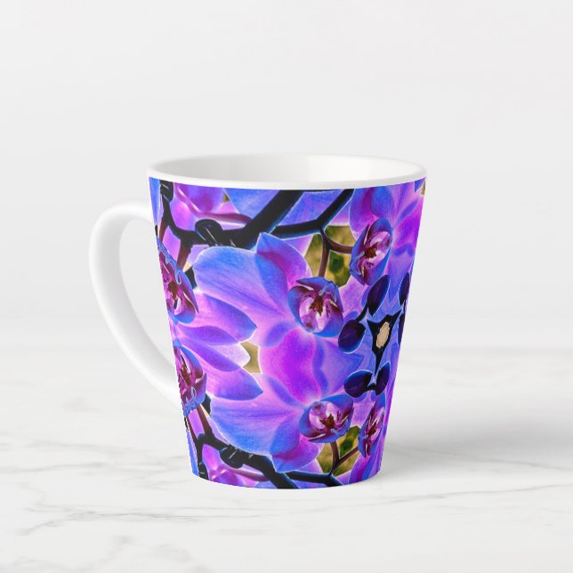 Tasse Latte Papillon comme des fleurs (Angle gauche)