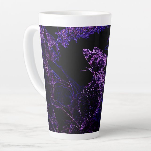 Tasse Latte Papillon de Lila (Angle gauche)