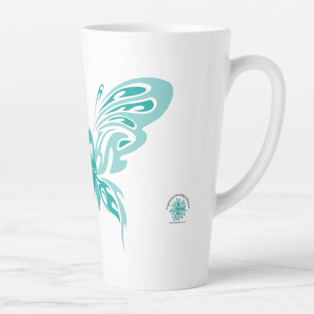 Tasse Latte Papillon Neuralgique Trigeminal #4 (Droite)