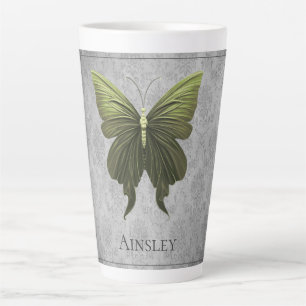 Tasse Latte Papillon vert bijoux