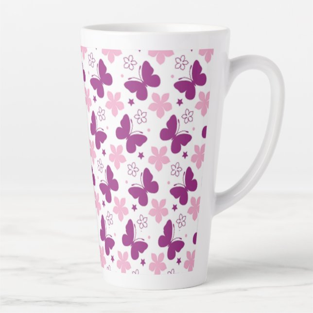 Tasse Latte Papillons (Droite)