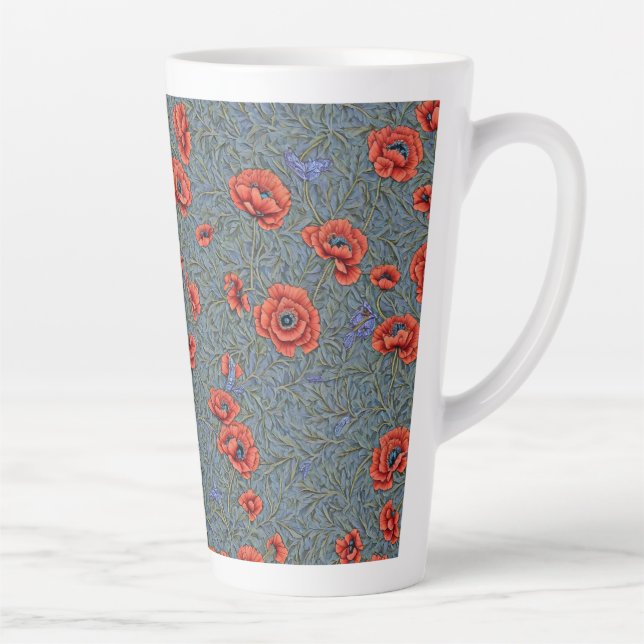 Tasse Latte Papillons bleus (Droite)