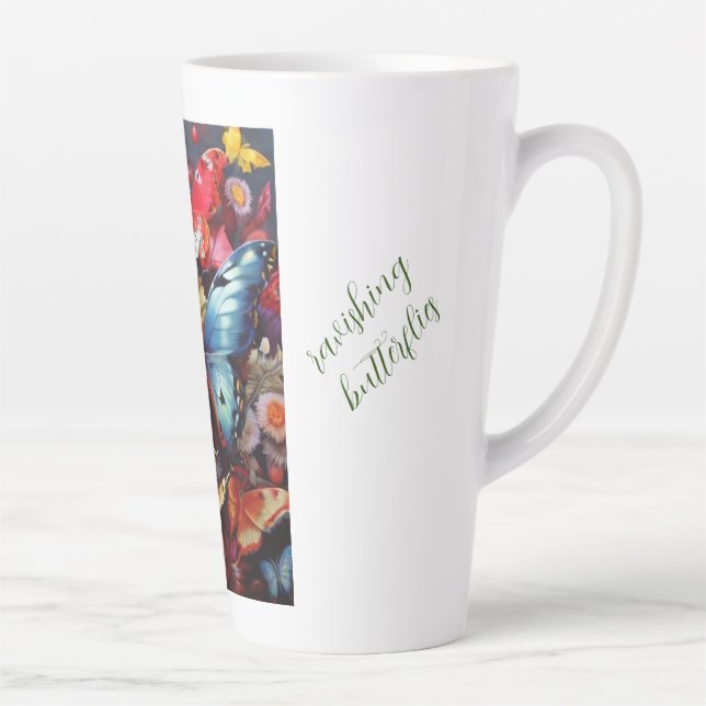 Tasse Latte papillons ravissants (Droite)