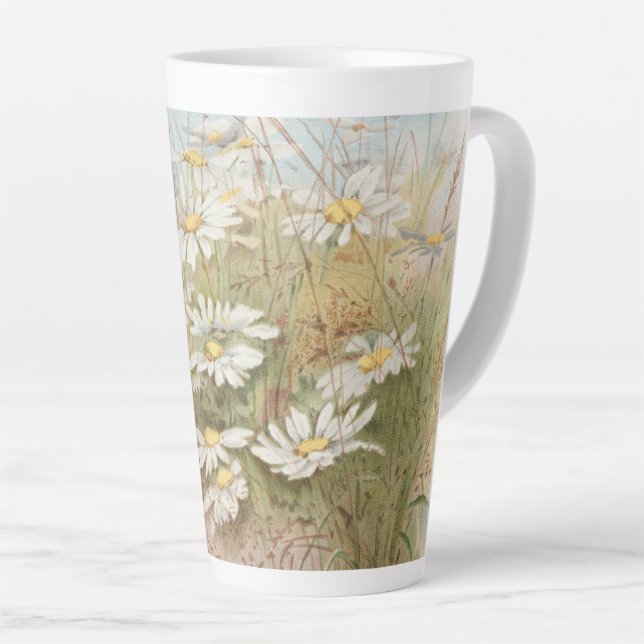 Tasse Latte "Pâques apporte le printemps naissant"  (Angle droit)