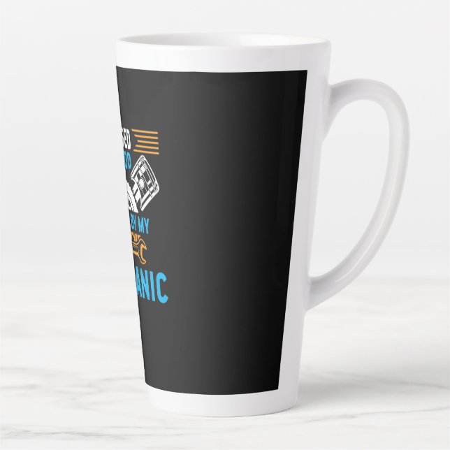 Tasse Latte Par Dieu Par Mécanique (Droite)