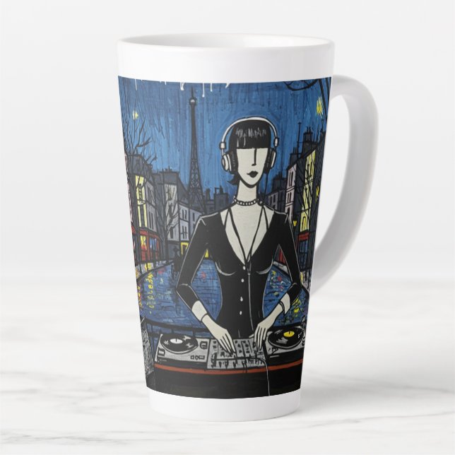 Tasse Latte Paris DJ Art Collection（クラブカルチャー × パリ アートシリーズ） (Angle droit)