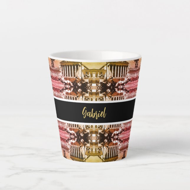 Tasse Latte Parlement de Vienne Autriche vintage (Devant)